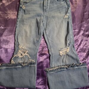 Distressed Light Blue Women's Jeans